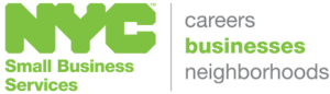 NYC Small Business Services logo.  Slogan reads, careers, businesses, neighborhoods.