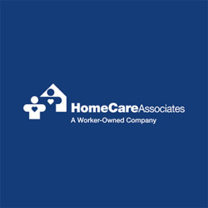 Home Care Associates logo.  Slogan reads, A Worker-Owned Company.