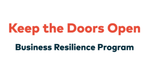 Keep the Doors Open: Business Resilience Program logo
